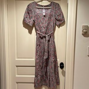 NWT Free People cotton puff sleeve dress